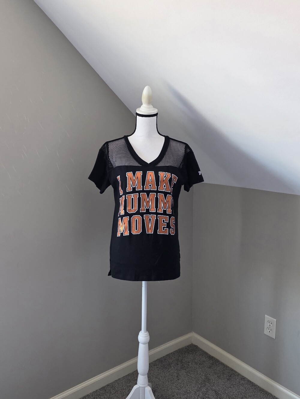 Pink Victoria's Secret Mesh Halloween Shirt